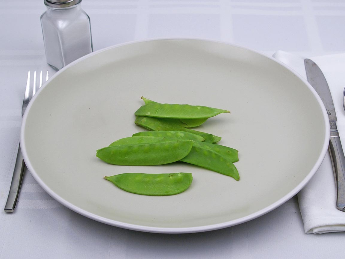 Calories in 56 grams of Snow Peas