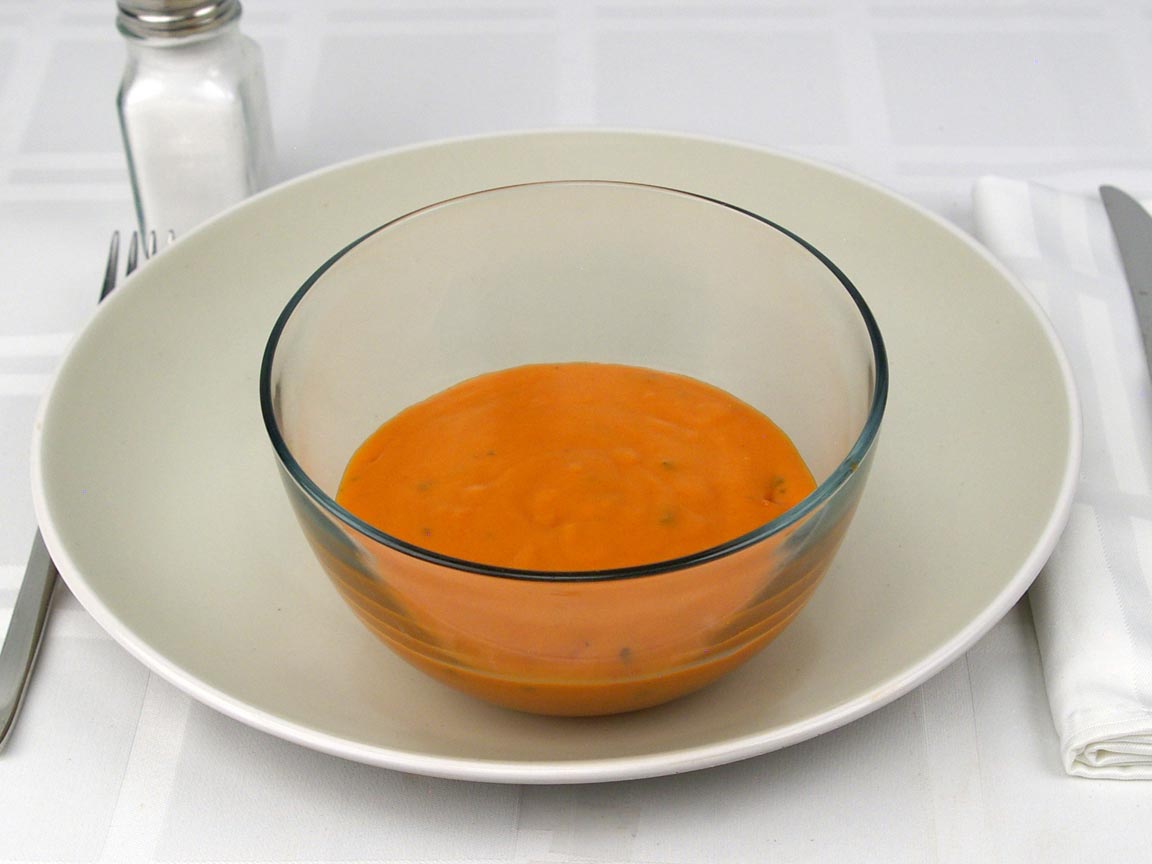 Calories in 1 cup(s) of Soup - Creamy Tomato