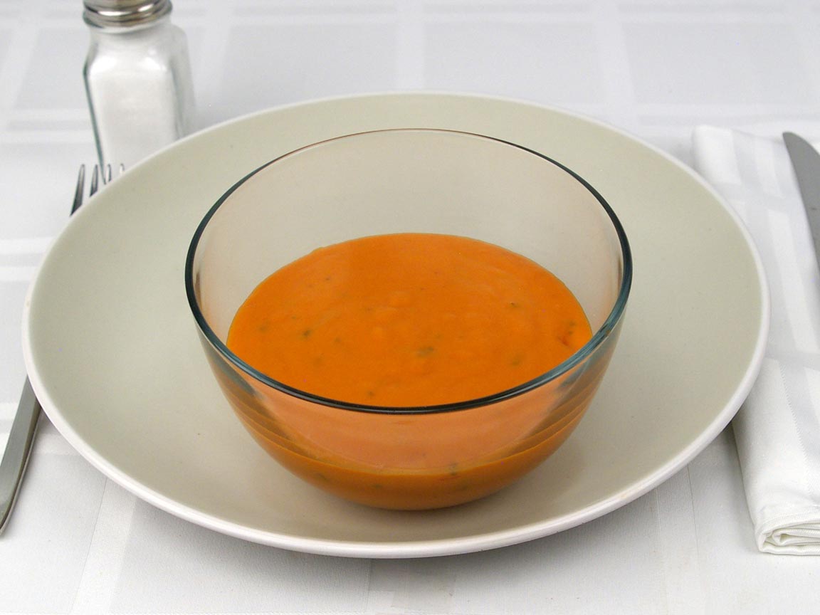 Calories in 1.5 cup(s) of Soup - Creamy Tomato