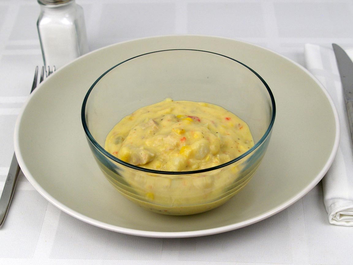 Calories in 1.25 cup(s) of Soup - Chicken Corn Chowder