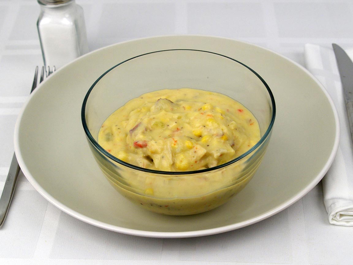 Calories in 1.75 cup(s) of Soup - Chicken Corn Chowder