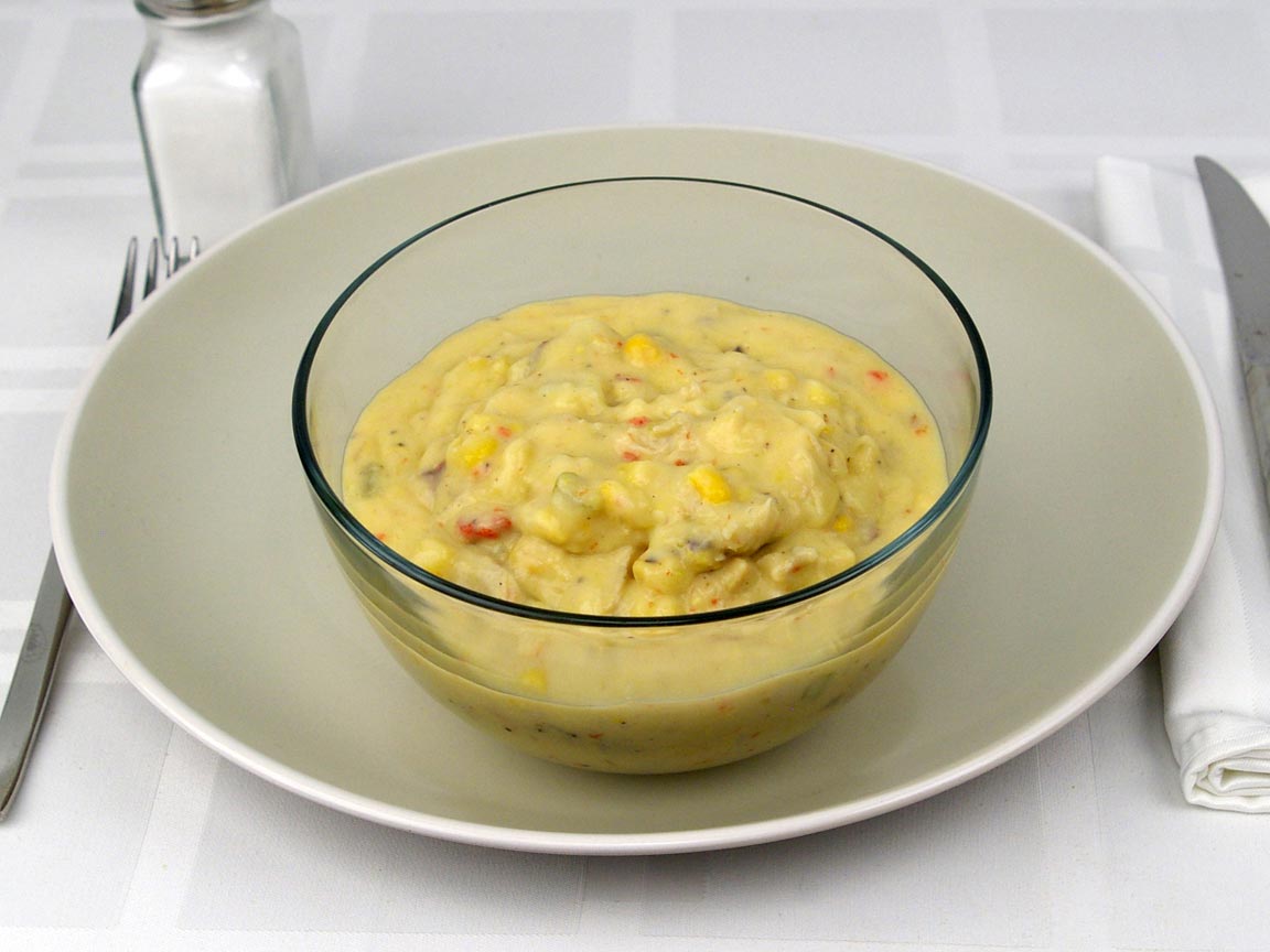 Calories in 2 cup(s) of Soup - Chicken Corn Chowder