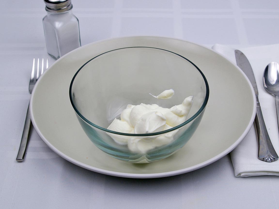 Calories in 8 Tbsp(s) of Sour Cream