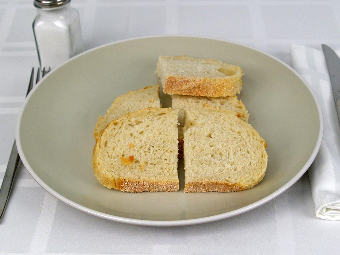 Calories in 5 ea(s) of Sourdough Bread