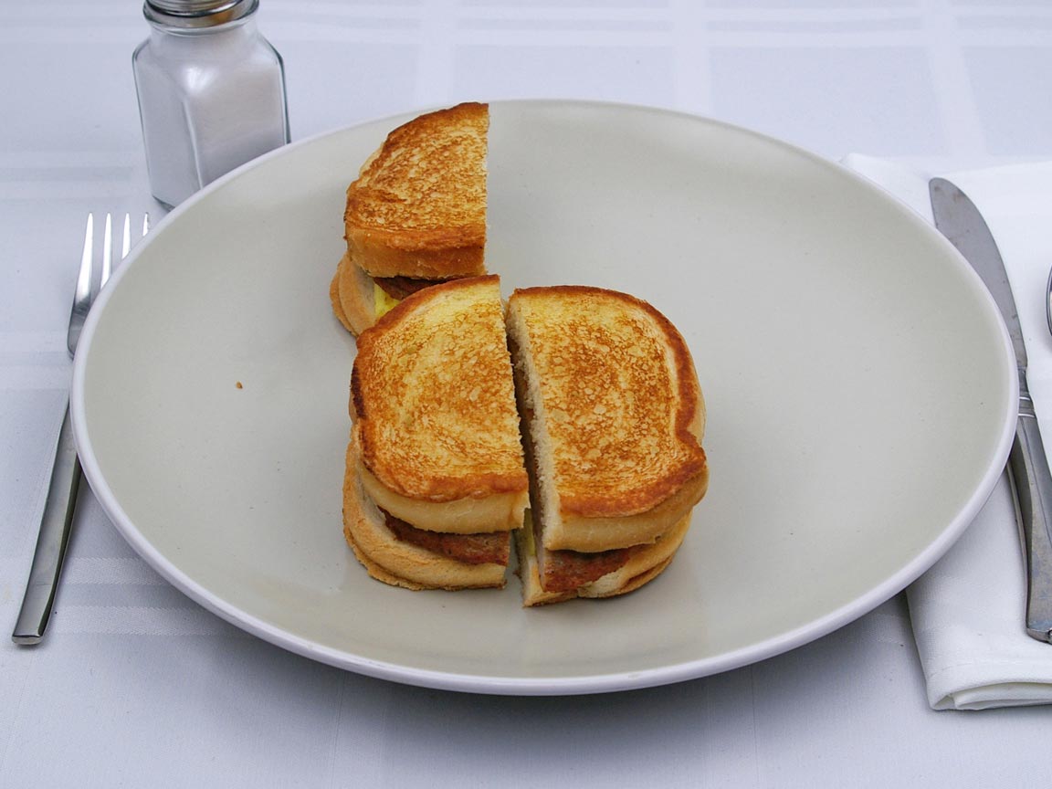 Calories in 1.5 sandwich(s) of Jack in the Box - Loaded Breakfast Sandwich 