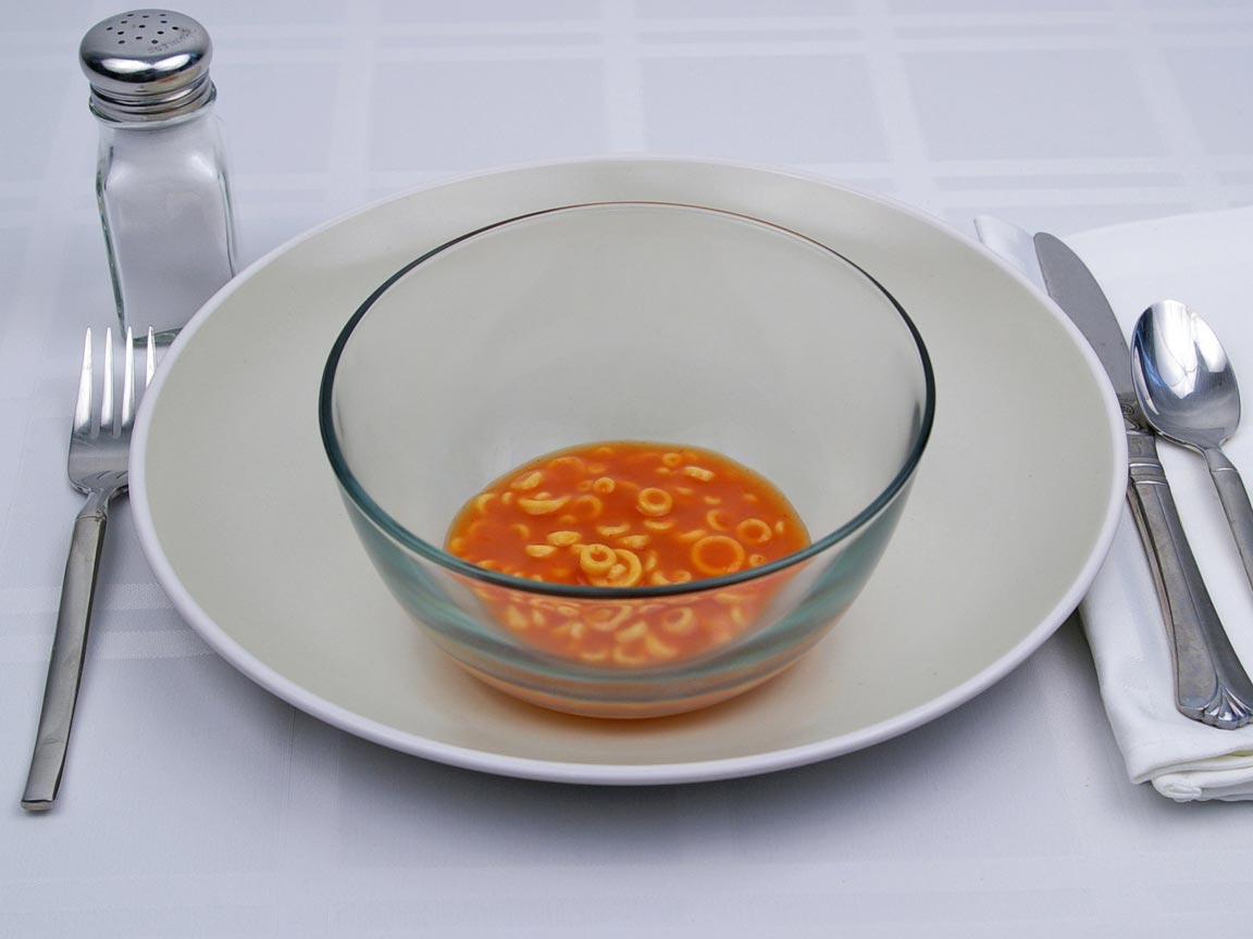 Calories in 0.25 cup(s) of Spaghettios - Original