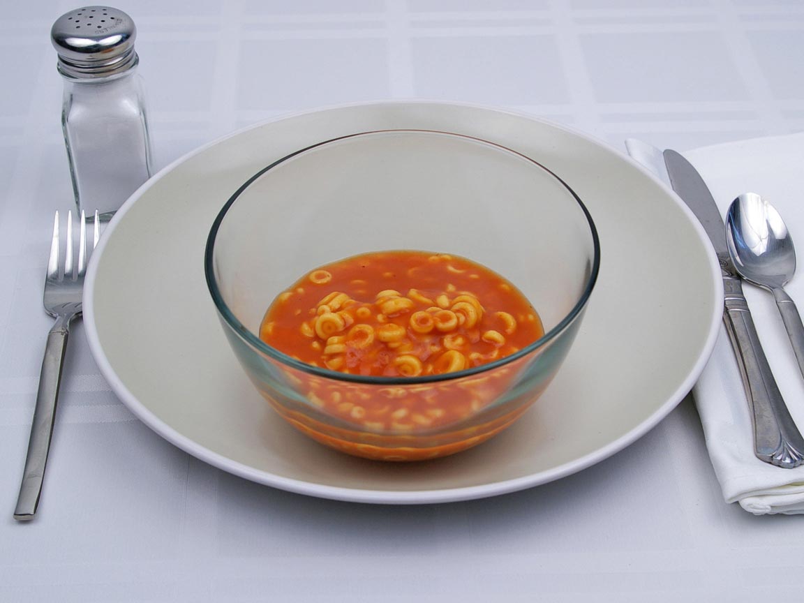 Calories in 0.75 cup(s) of Spaghettios - Original