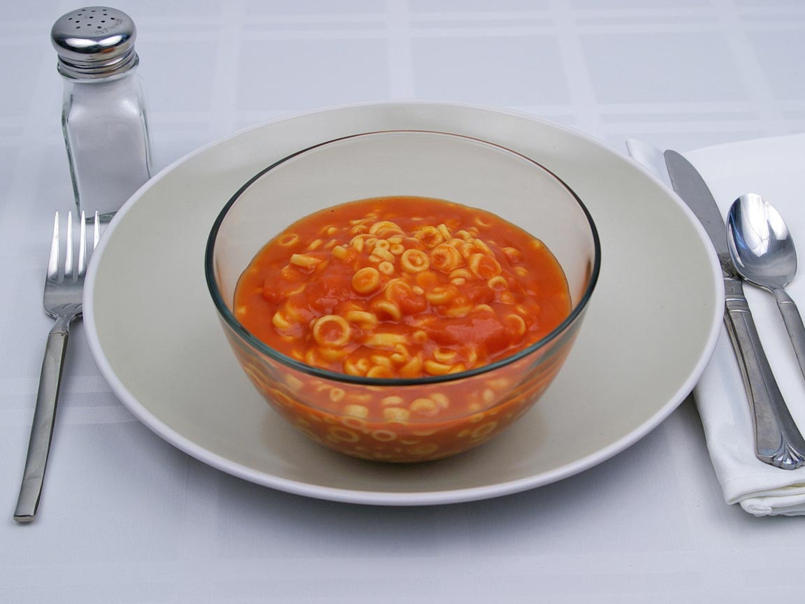 Calories in 2 cup(s) of Spaghettios - Original