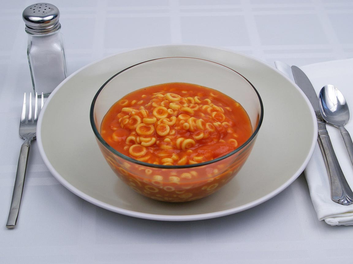Calories in 2.25 cup(s) of Spaghettios - Original
