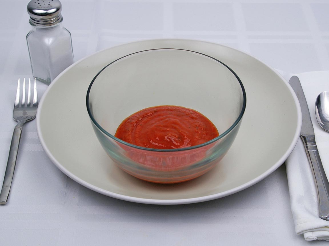 Calories in 0.5 cup(s) of Spaghetti Sauce