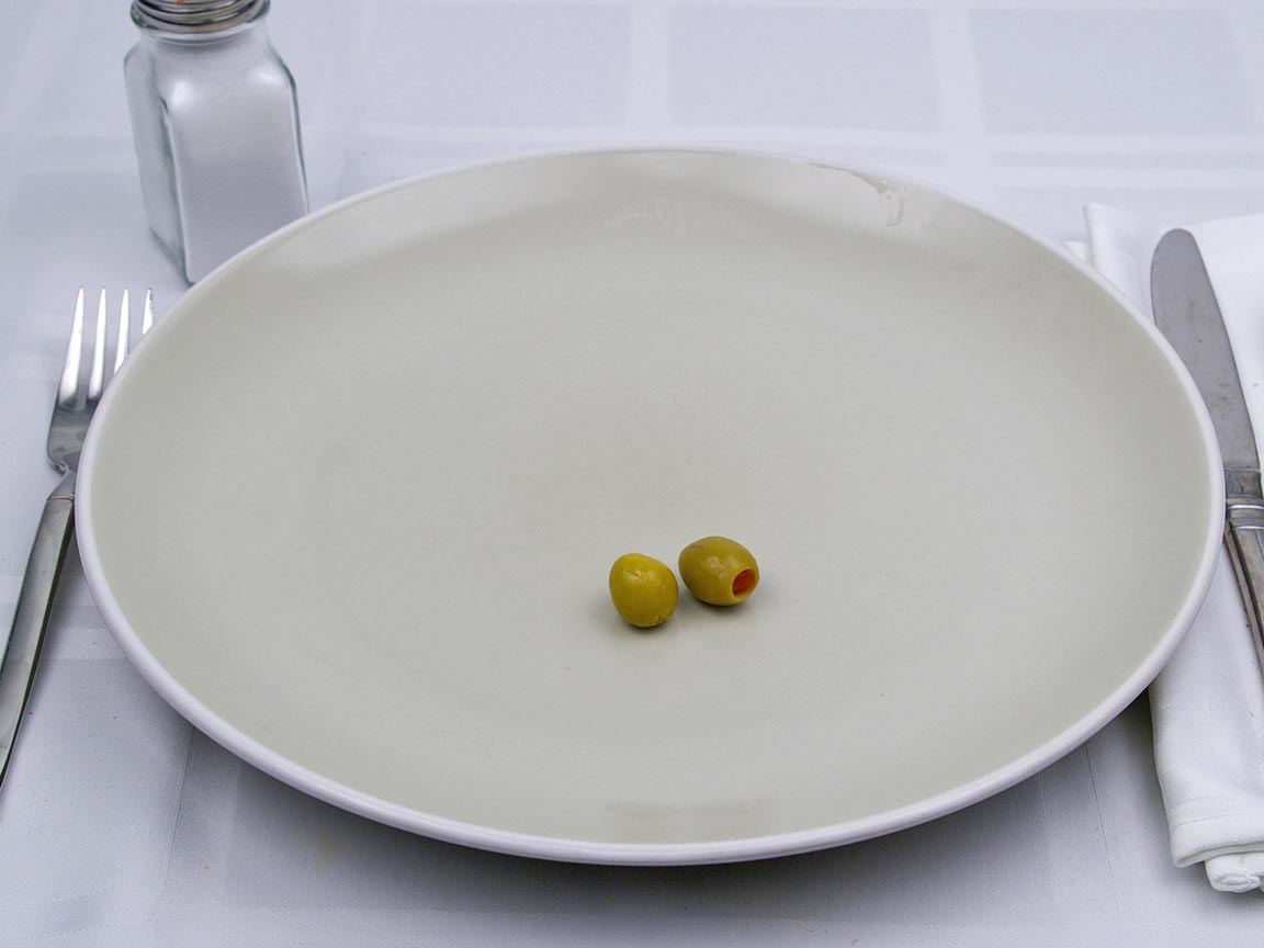 Calories in 2 olive(s) of Spanish Manzanilla Olives