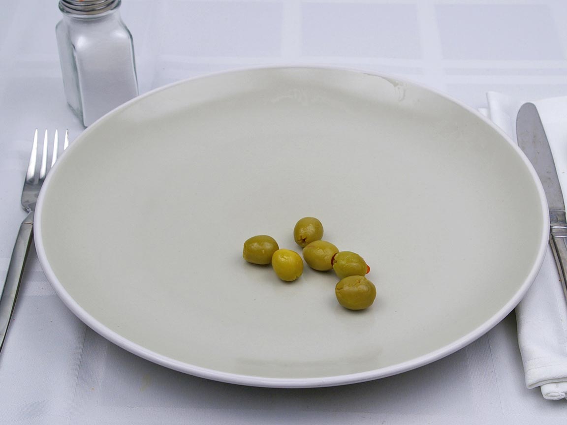 Calories in 6 olive(s) of Spanish Manzanilla Olives
