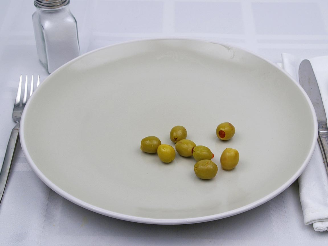 Calories in 8 olive(s) of Spanish Manzanilla Olives