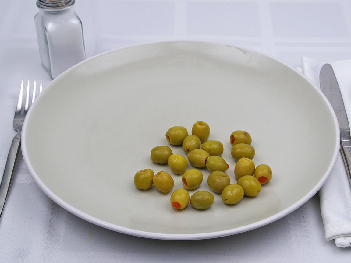 Calories in 20 olive(s) of Spanish Manzanilla Olives