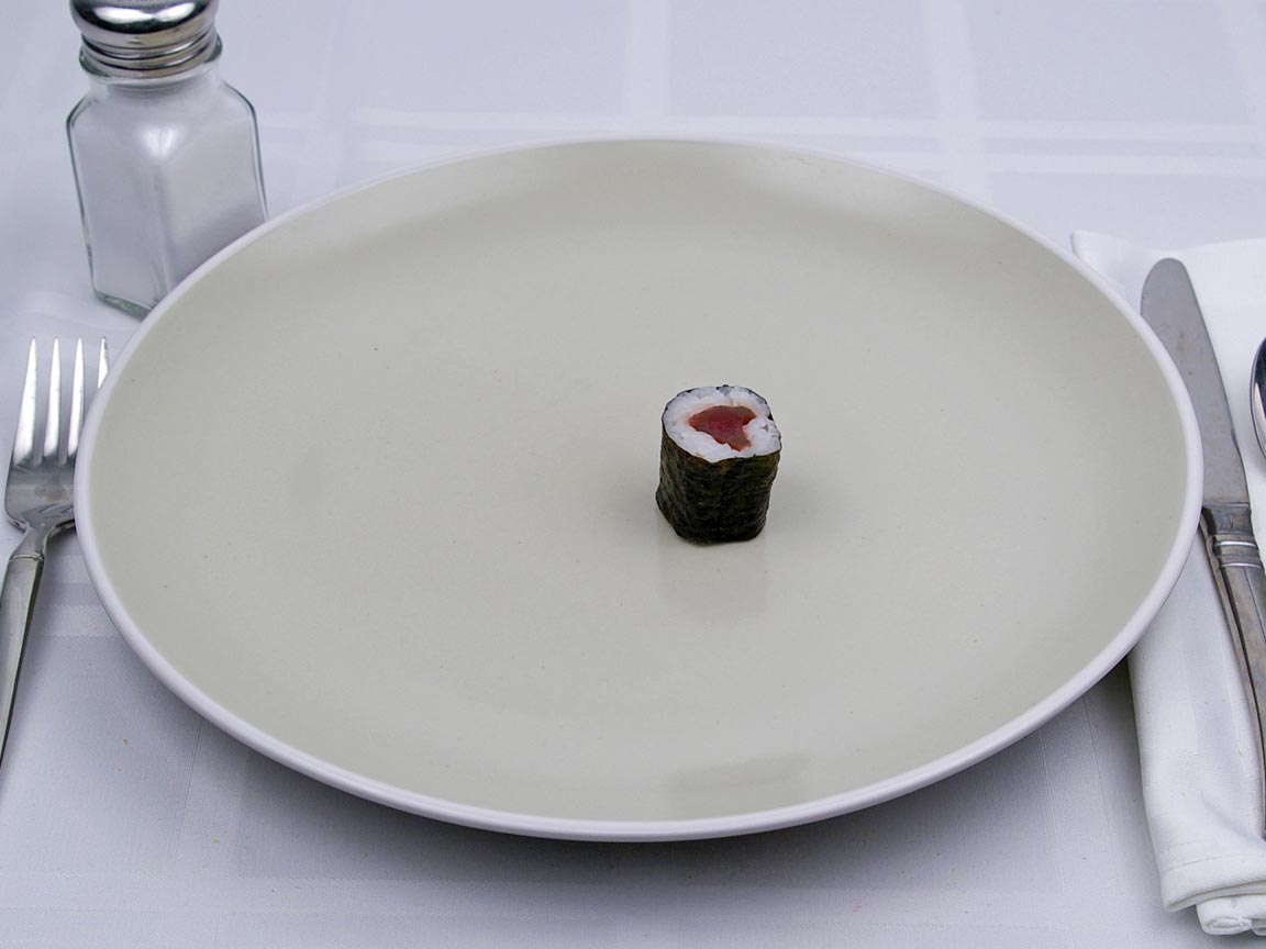 Calories in 1 piece(s) of Sushi - Maki - Spicy Tuna Roll - Small