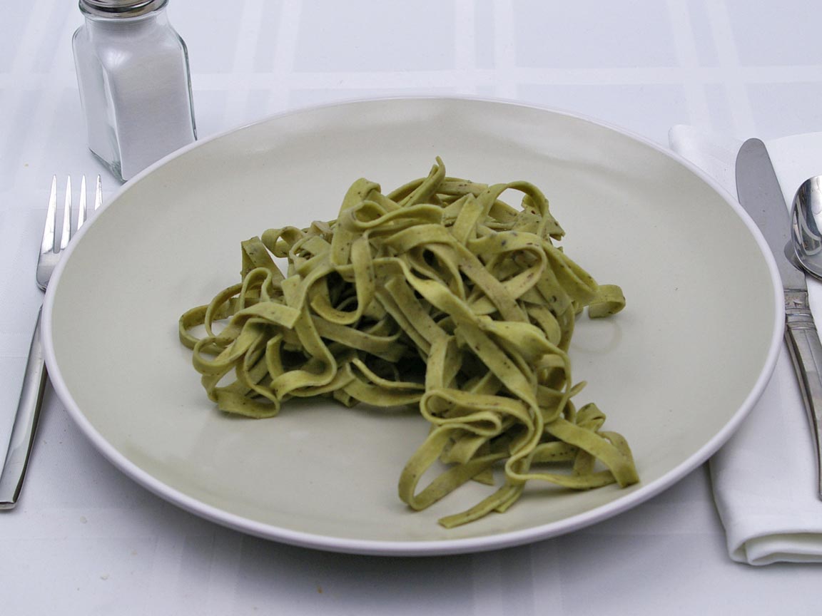 Calories in 141 grams of Spinach Fettuccine Pasta
