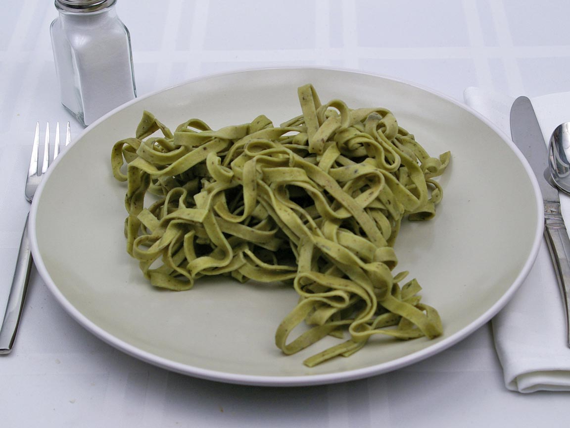 Calories in 198 grams of Spinach Fettuccine Pasta