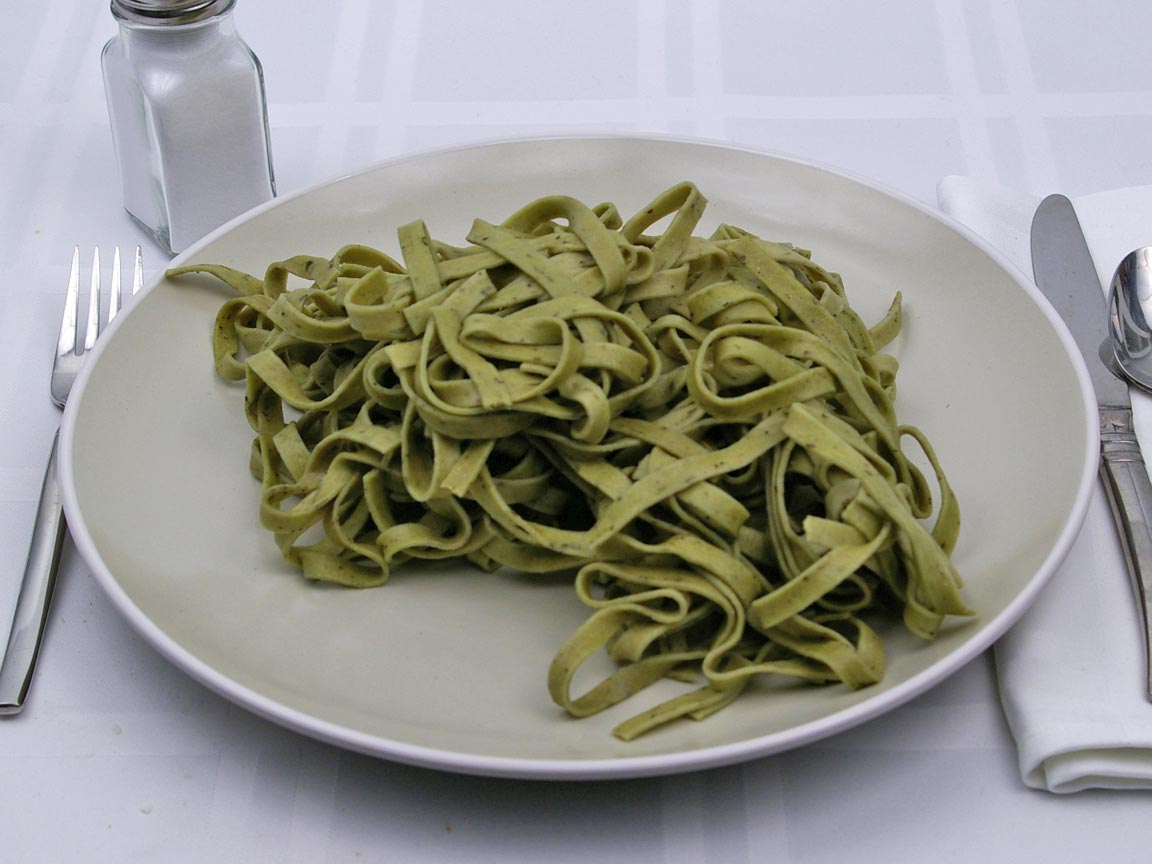 Calories in 255 grams of Spinach Fettuccine Pasta