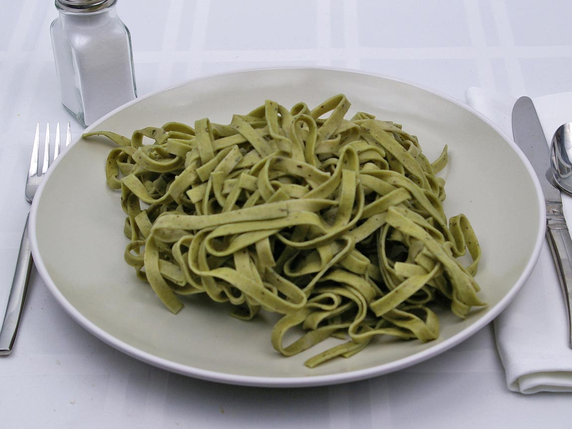 Calories in 283 grams of Spinach Fettuccine Pasta
