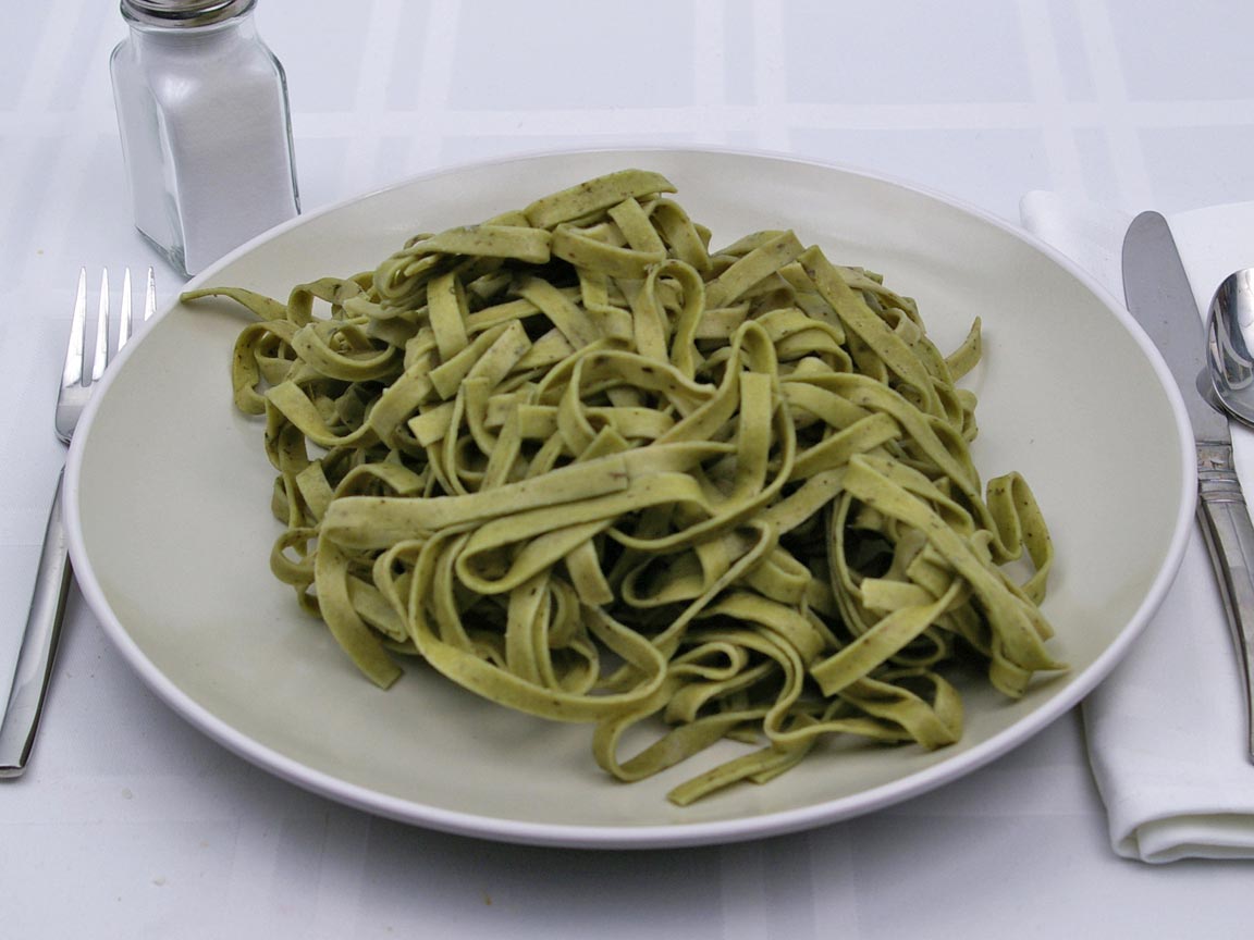 Calories in 311 grams of Spinach Fettuccine Pasta