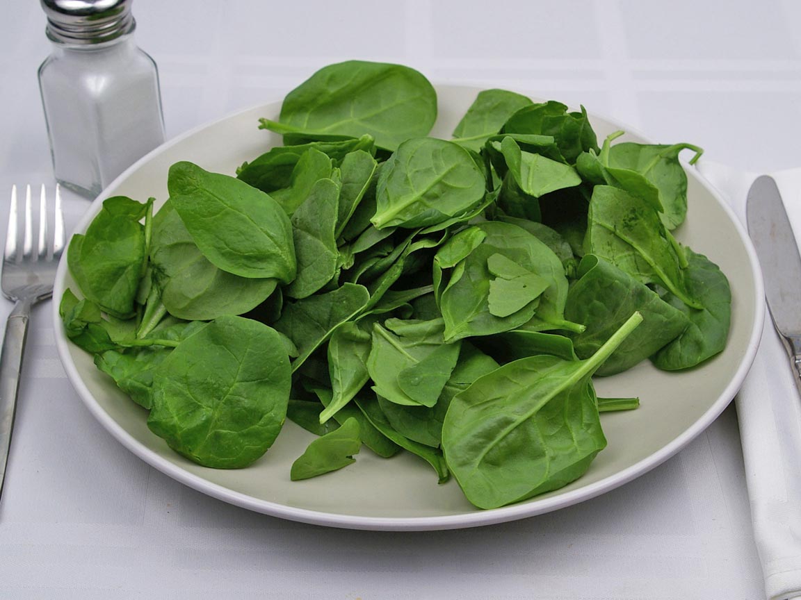 Calories in 6 cup(s) of Spinach - Fresh 