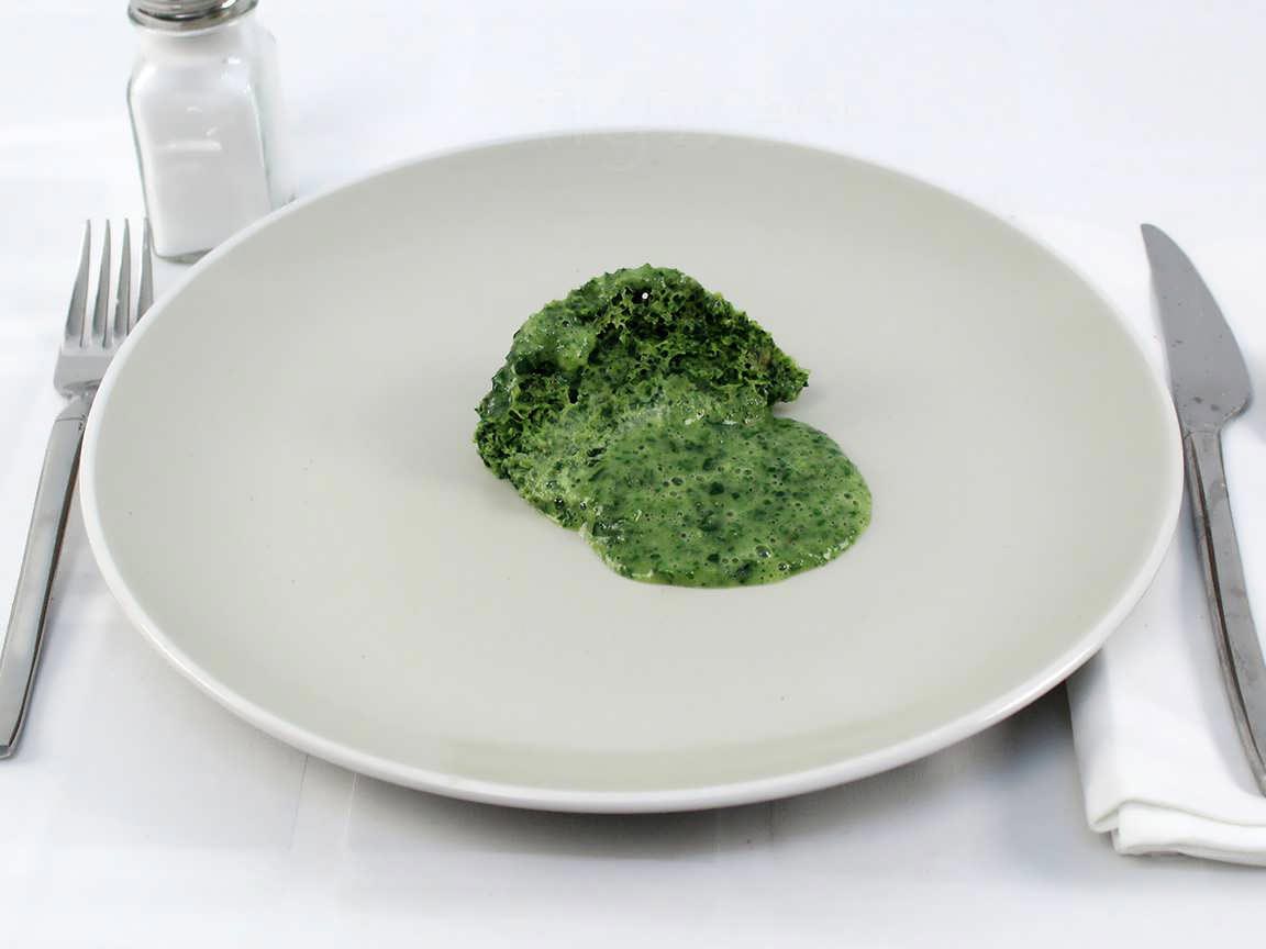 Calories in 0.25 package(s) of Spinach Souffle
