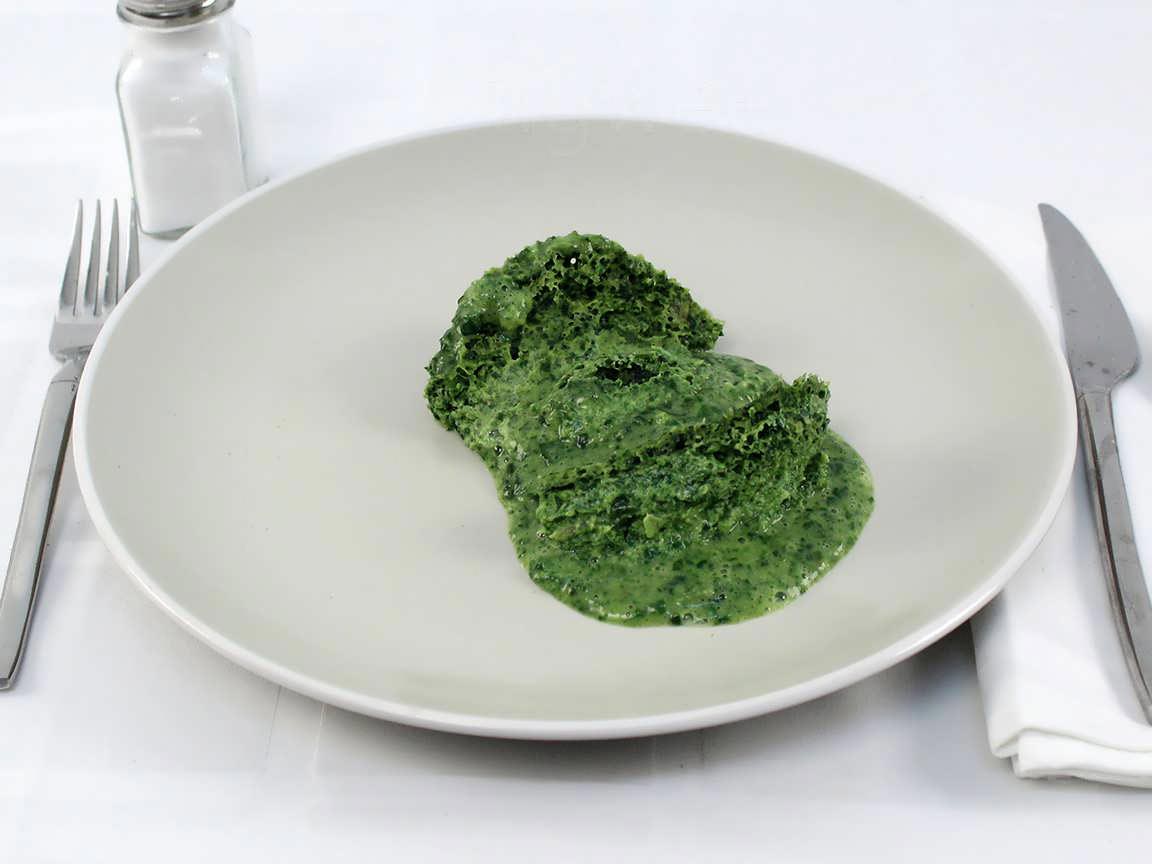 Calories in 0.5 package(s) of Spinach Souffle