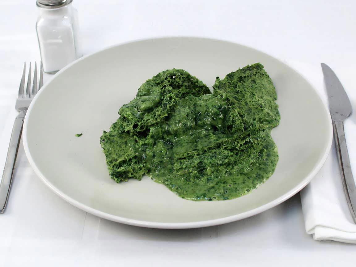Calories in 1 package(s) of Spinach Souffle