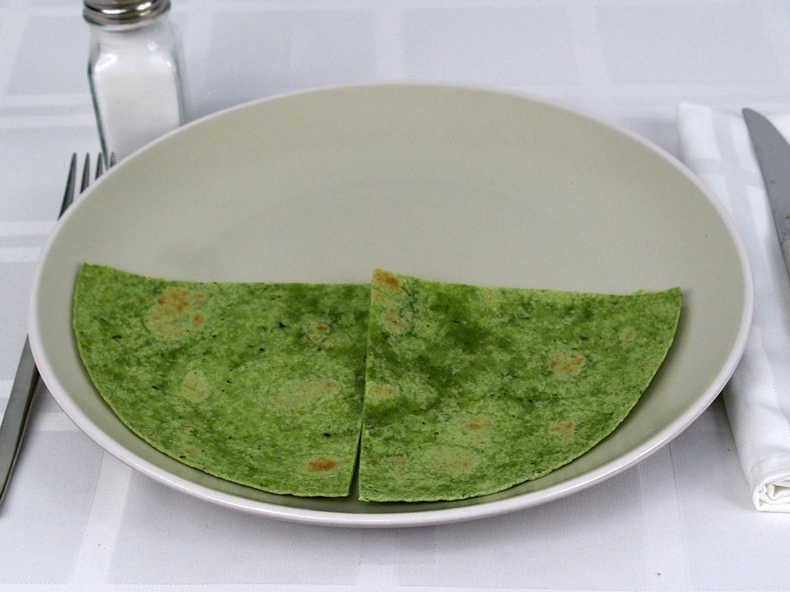 Calories in 0.5 ea(s) of Spinach Wraps Tortilla