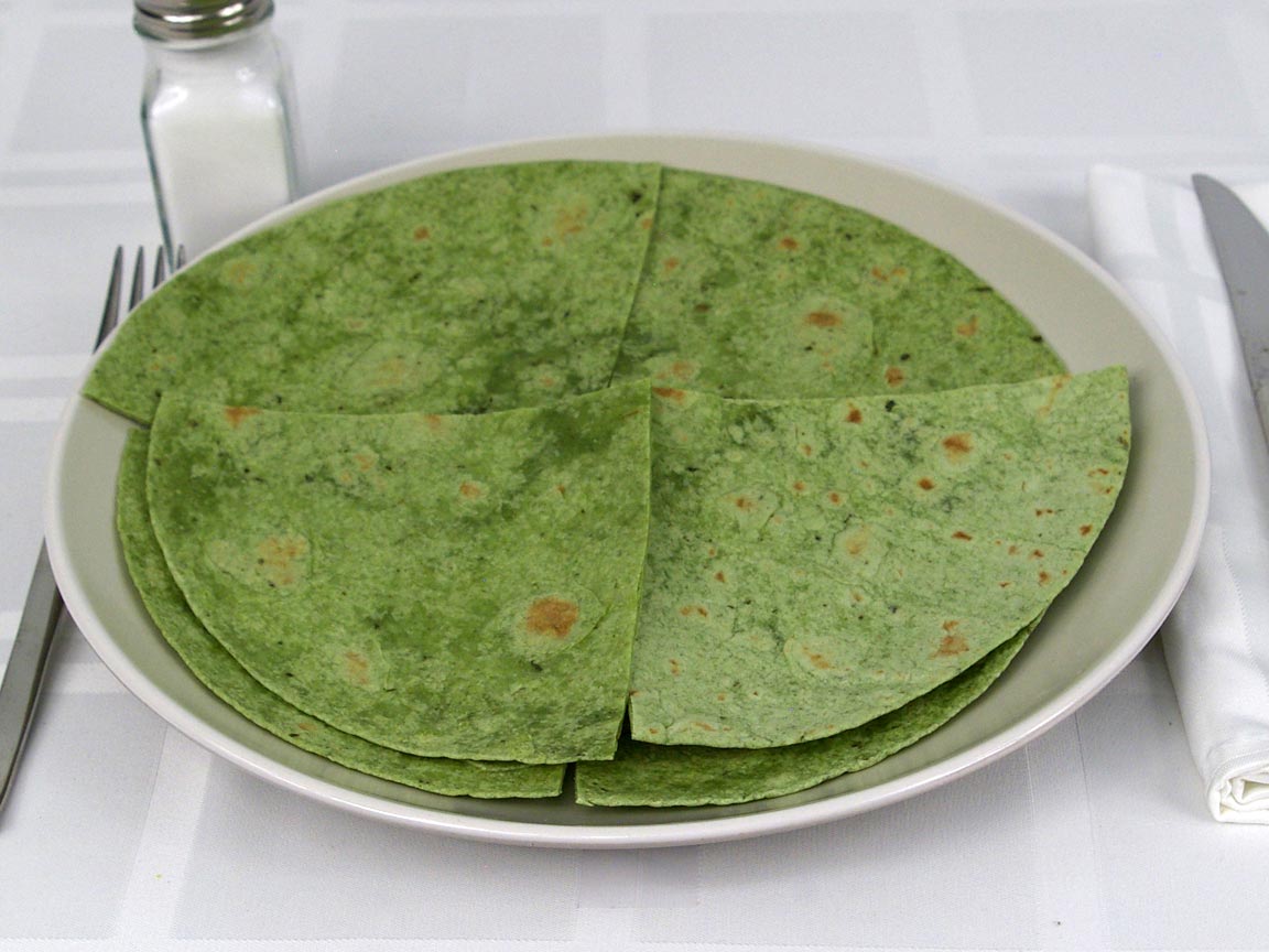 Calories in 1.5 ea(s) of Spinach Wraps Tortilla
