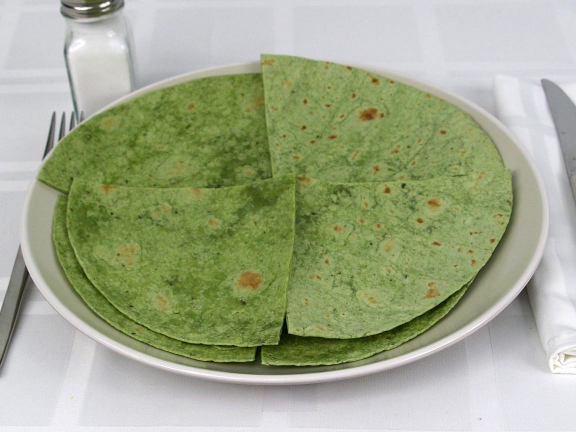 Calories in 1.75 ea(s) of Spinach Wraps Tortilla