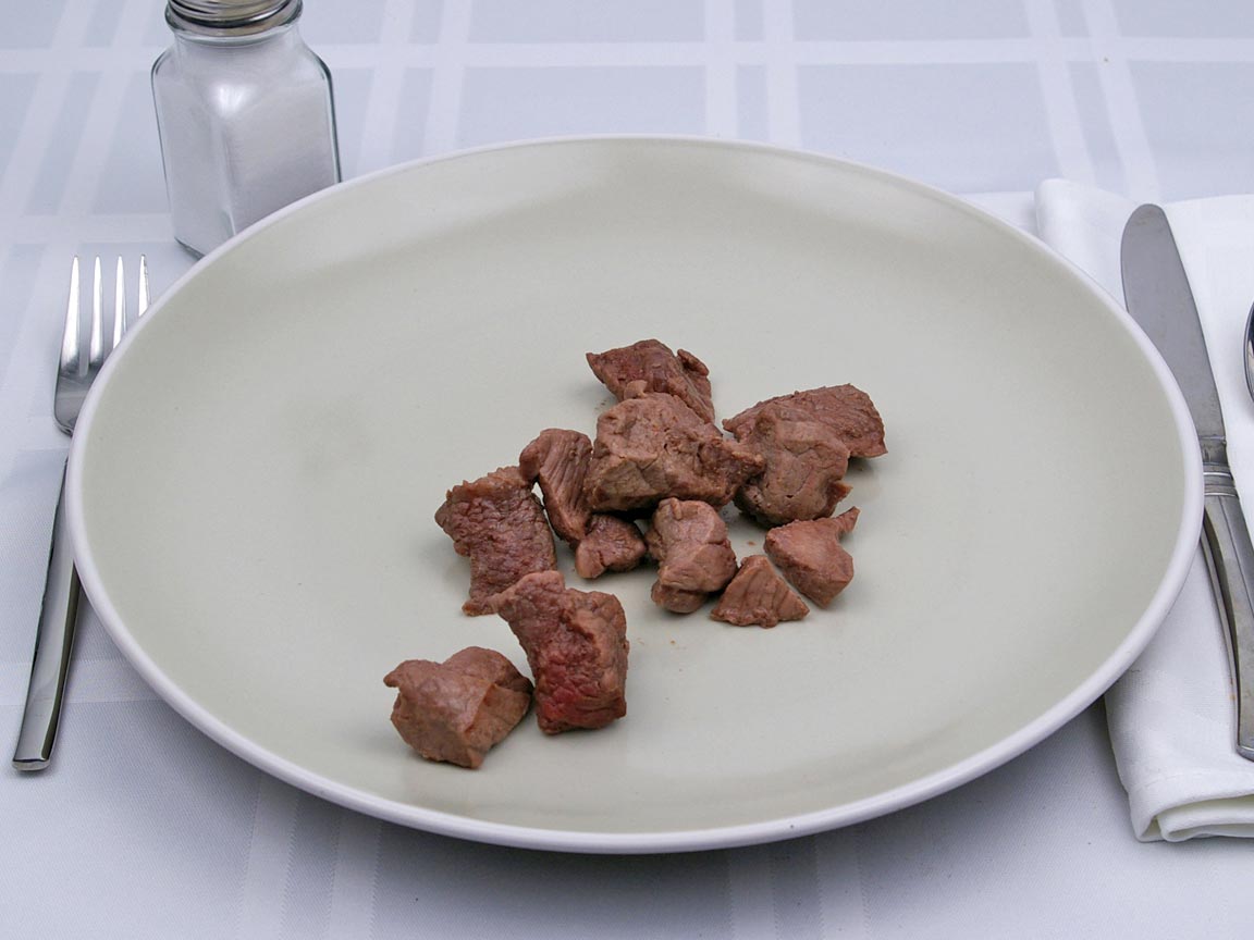 Calories in 85 grams of Beef - Chuck - for Stew