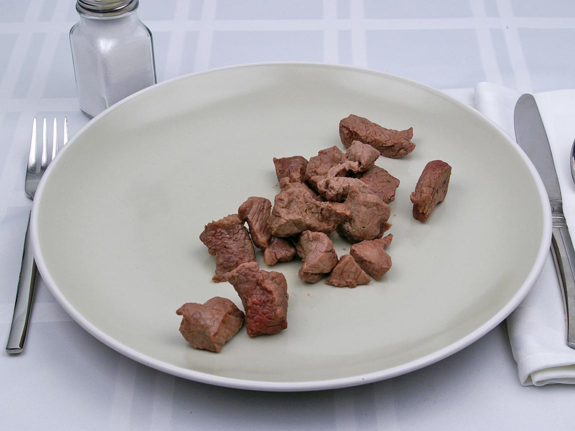 Calories in 113 grams of Beef - Chuck - for Stew