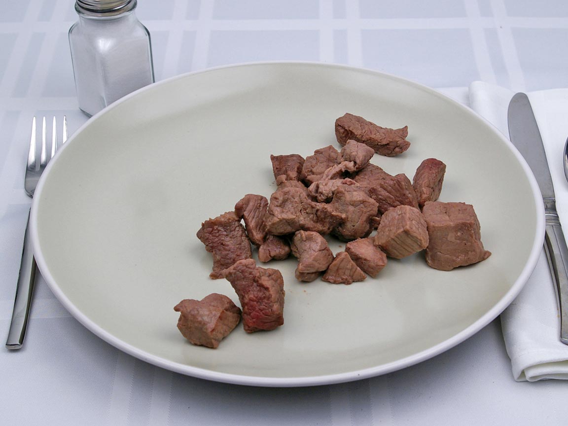 Calories in 141 grams of Beef - Chuck - for Stew