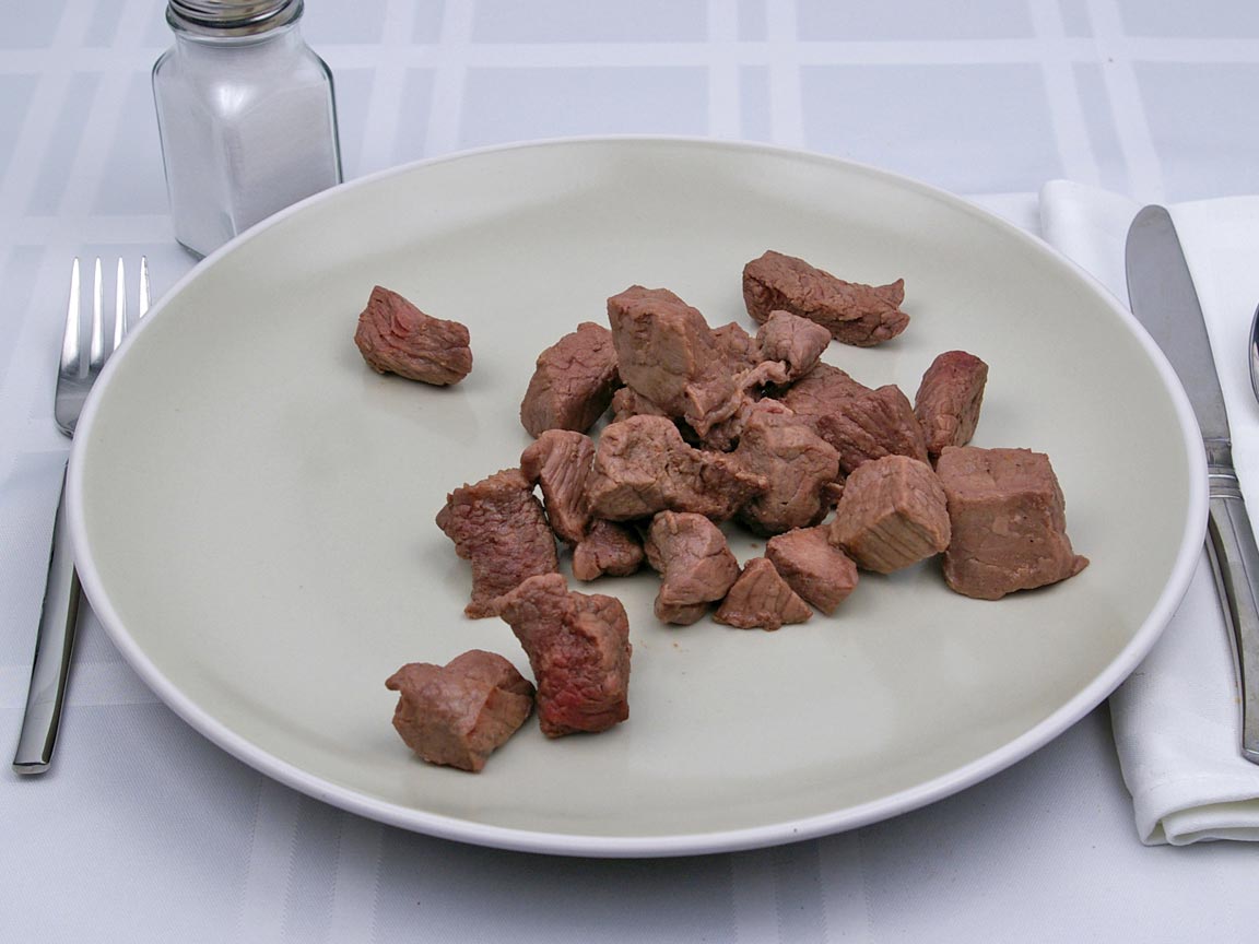 Calories in 170 grams of Beef - Chuck - for Stew