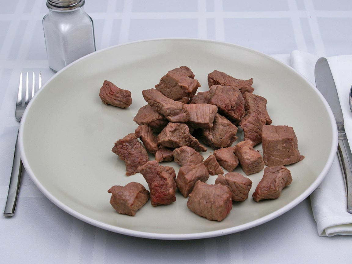 Calories in 255 grams of Beef - Chuck - for Stew