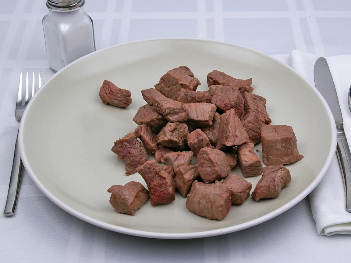 Calories in 283 grams of Beef - Chuck - for Stew