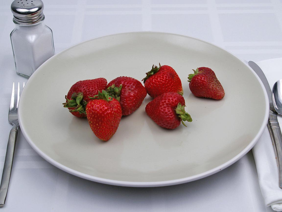 Calories in 144 grams of Strawberries