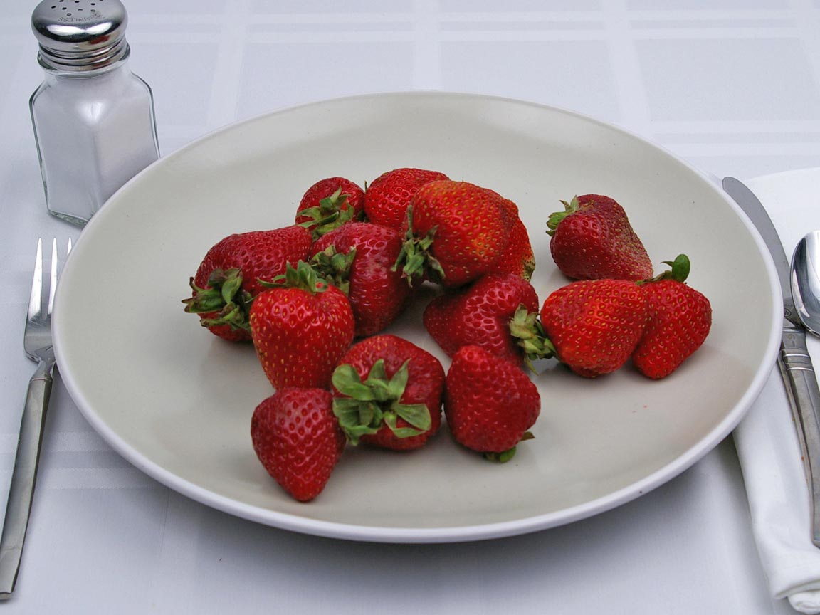 Calories in 337 grams of Strawberries