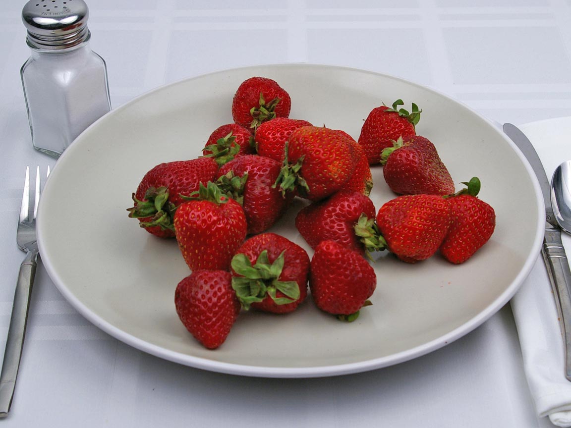 Calories in 385 grams of Strawberries