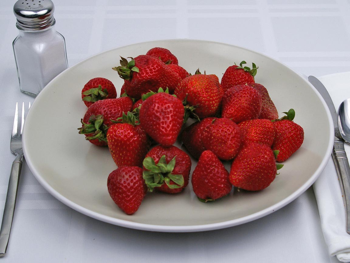 Calories in 530 grams of Strawberries