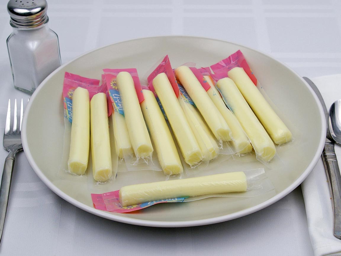 Calories in 12 stick(s) of String Cheese