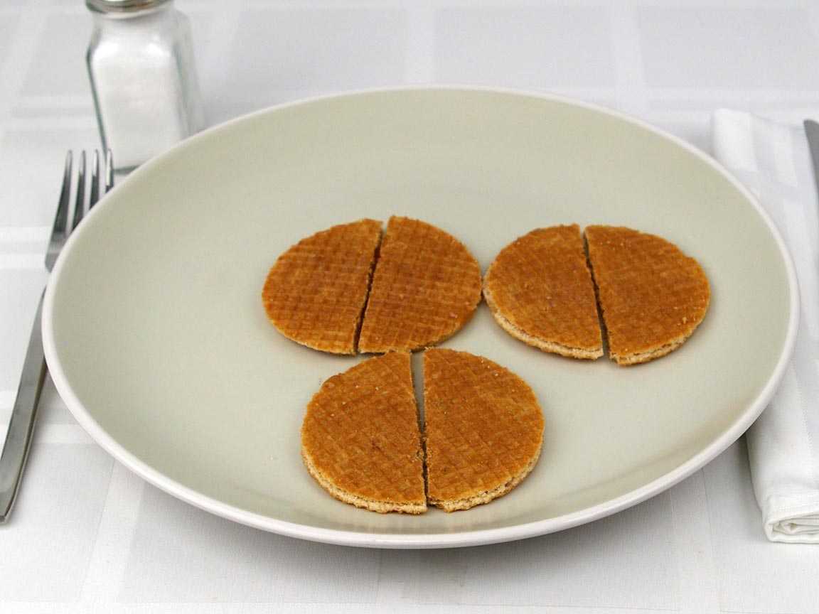 Calories in 3 waffle(s) of Stroopwaffle Cookie