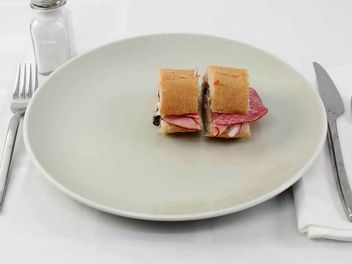 Calories in 113 grams of Subway Ham Swiss - No Mayo
