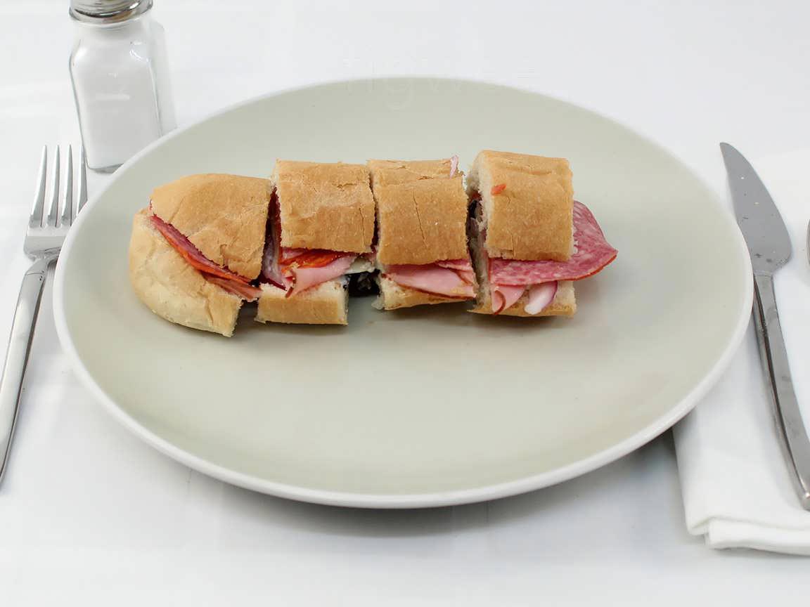 Calories in 227 grams of Subway Ham Swiss - No Mayo