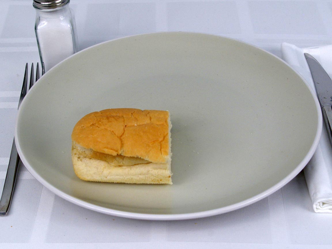 Calories in 0.5 6 inch(s) of Subway Italian White Bread