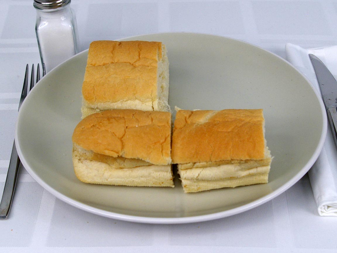 Calories in 1.5 6 inch(s) of Subway Italian White Bread
