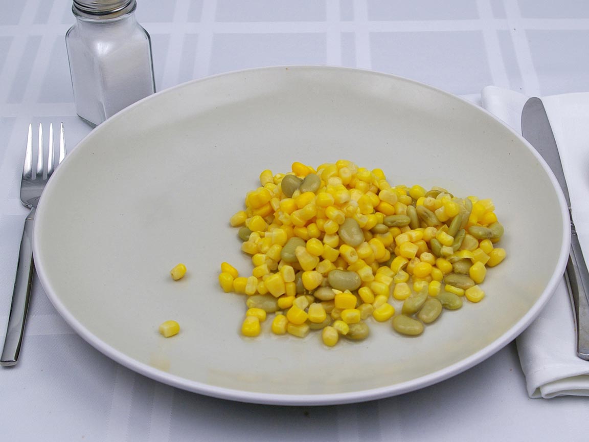 Calories in 1 cup(s) of Succotash - Canned