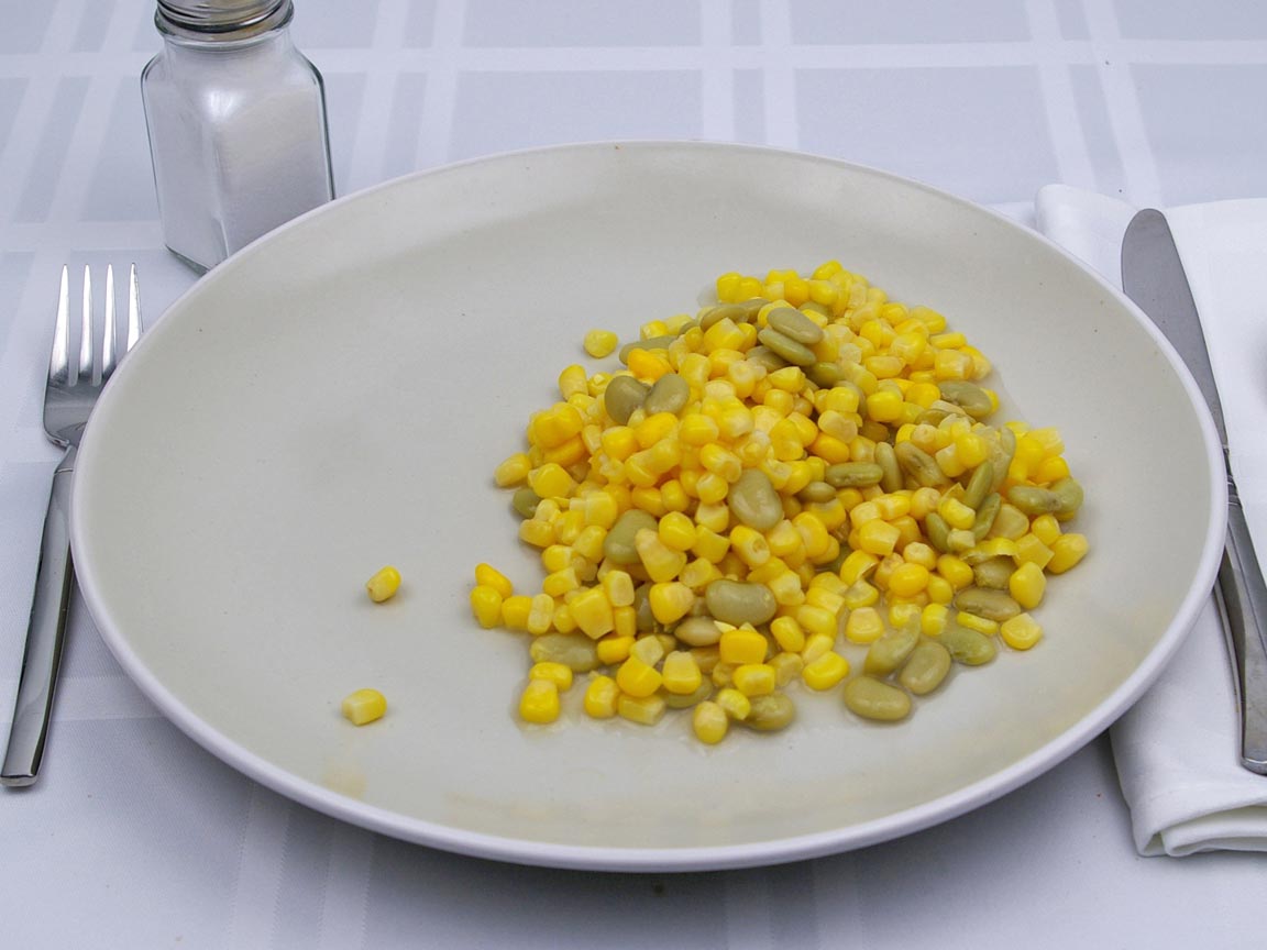Calories in 1.25 cup(s) of Succotash - Canned