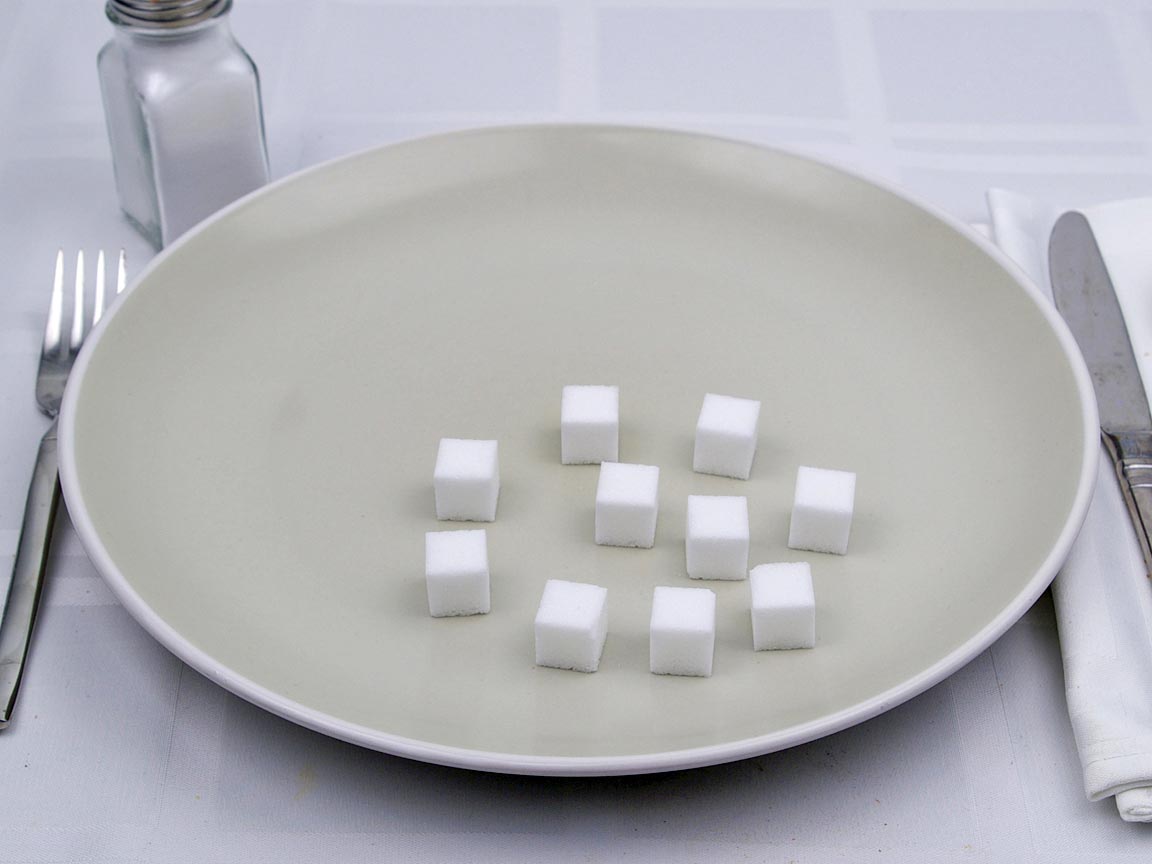 Calories in 10 cube of Sugar Cubes